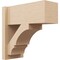 Ekena Millwork 7 1/2-in W x 16-in D x 16-in H Balboa Block Rough Cedar Woodgrain TimberThane Outlooker, Primed Tan OUTUR075X16X16BOA44RCPR - alternate 1